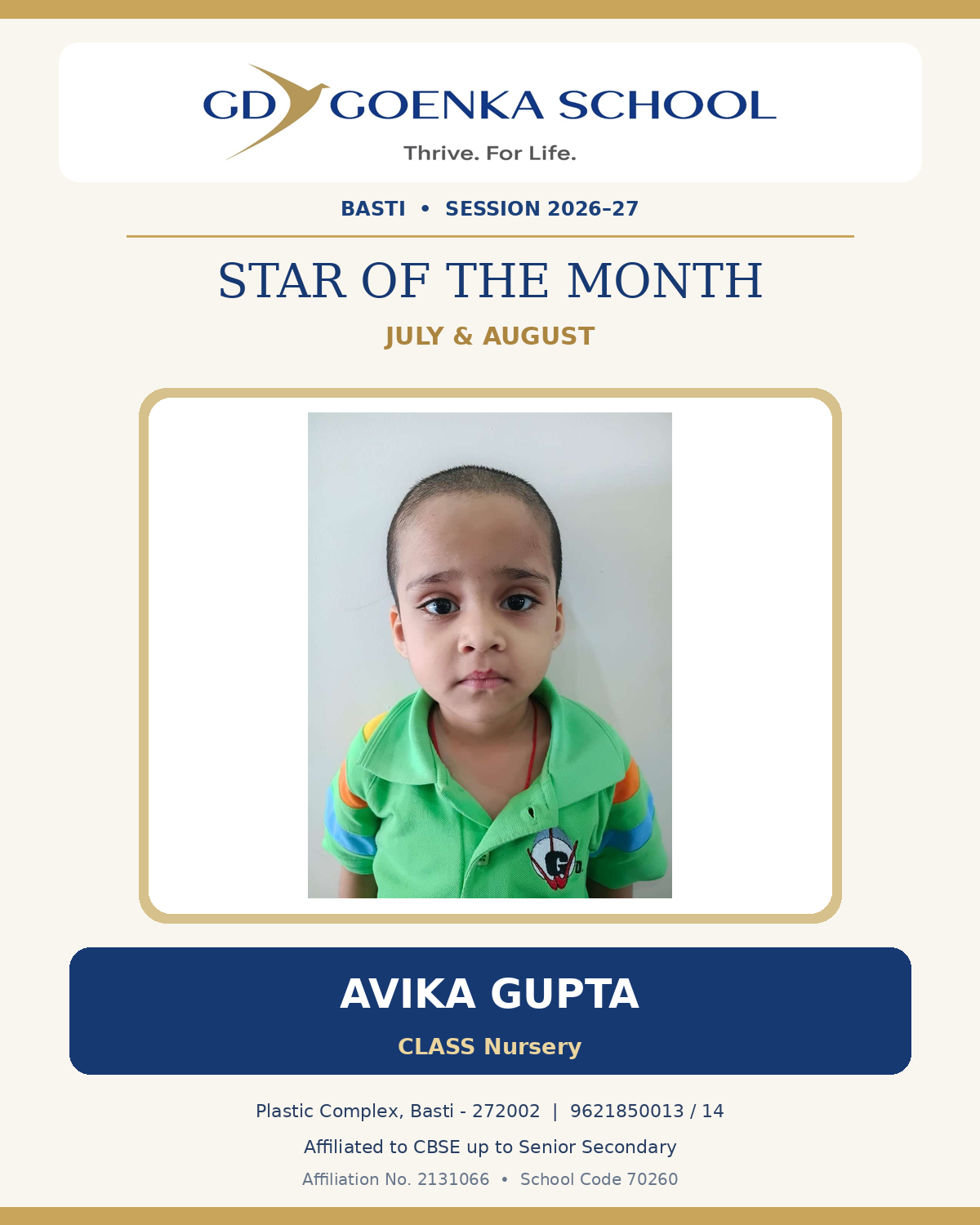 Star of the Month