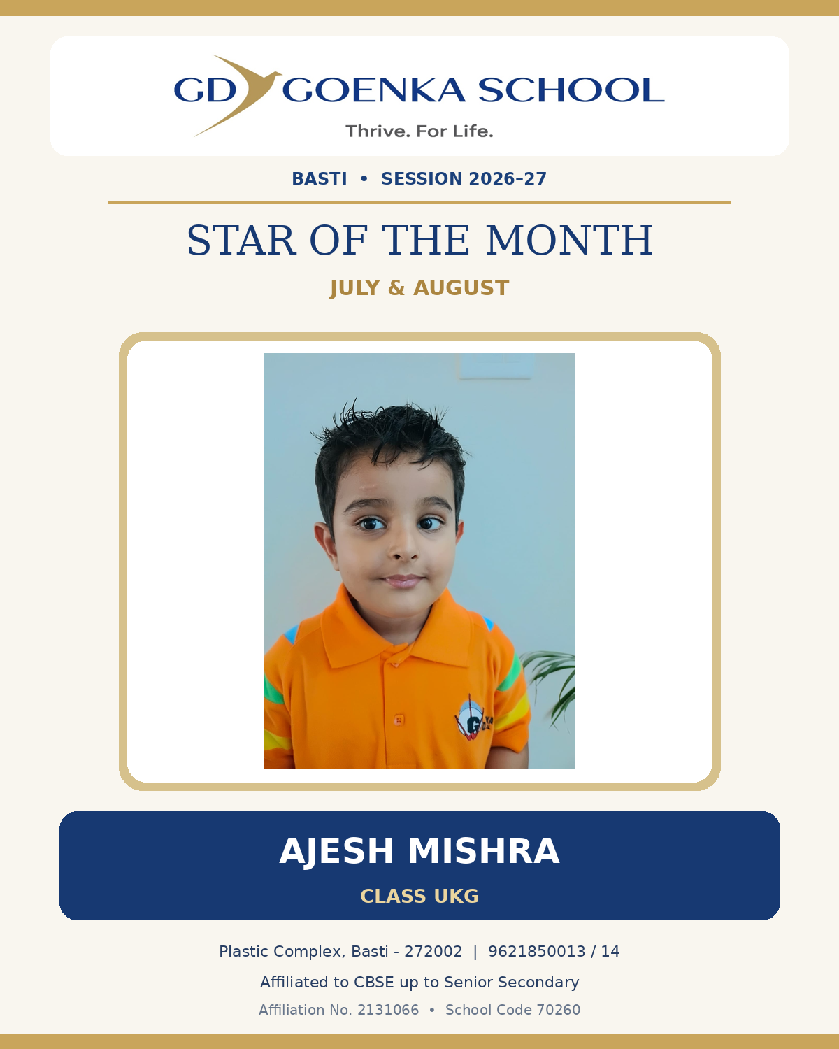 Star of the Month
