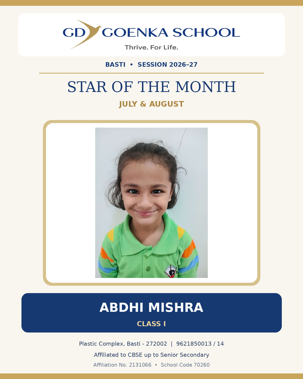 Star of the Month