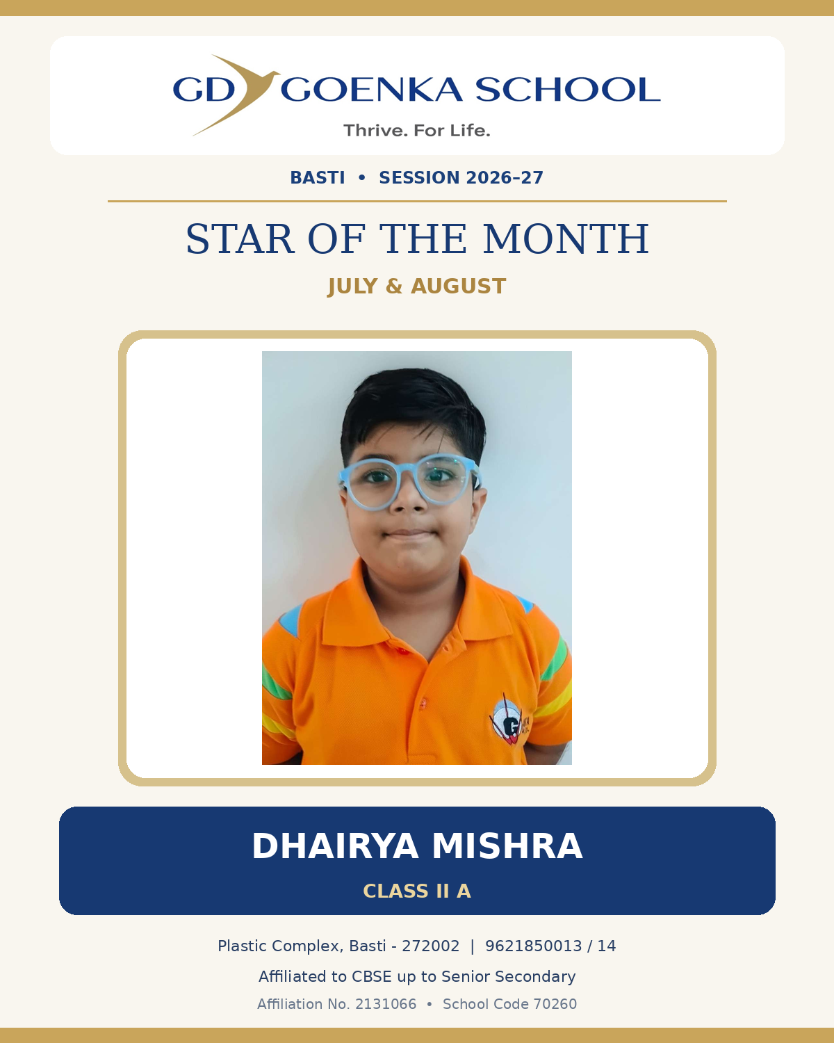 Star of the Month