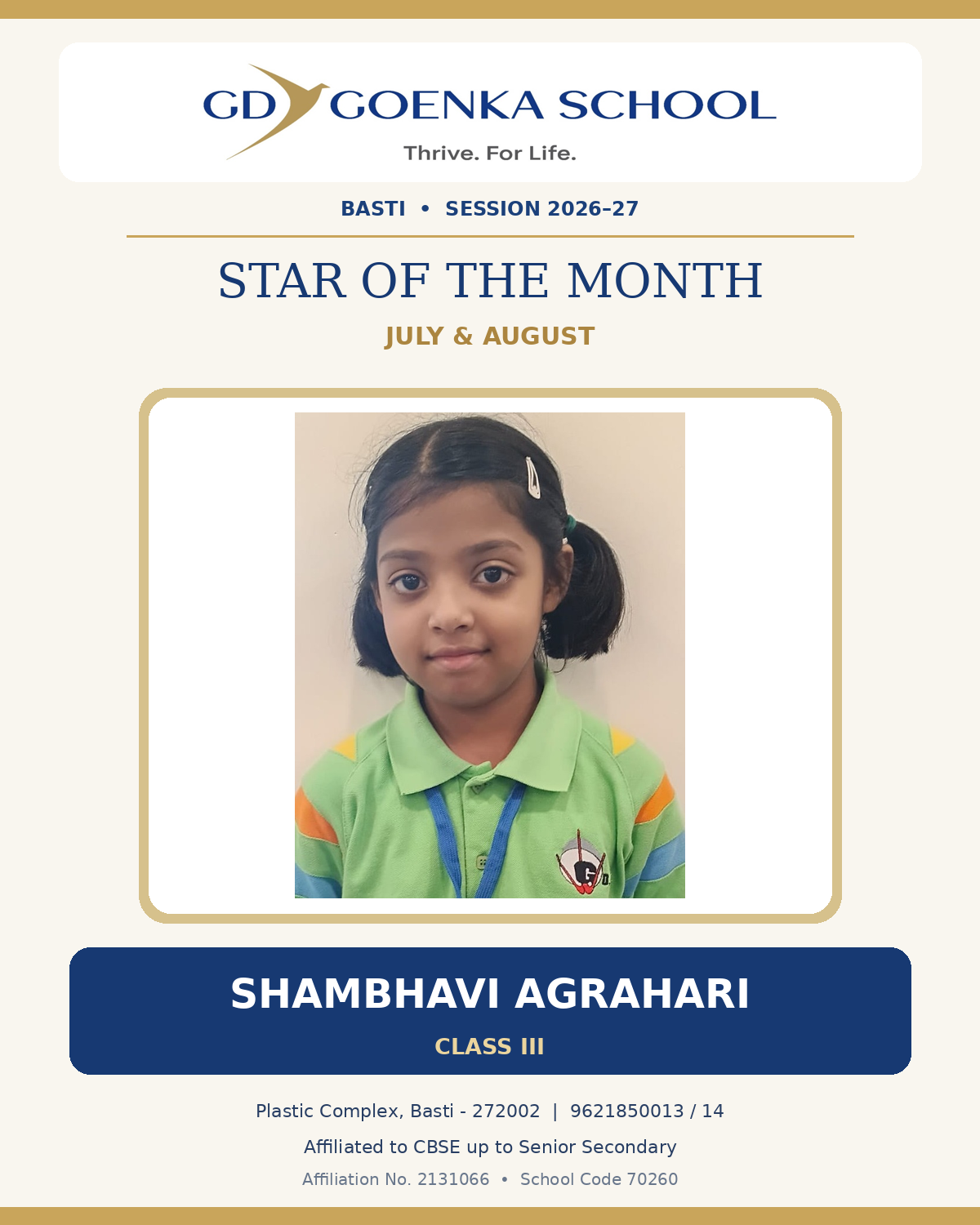 Star of the Month