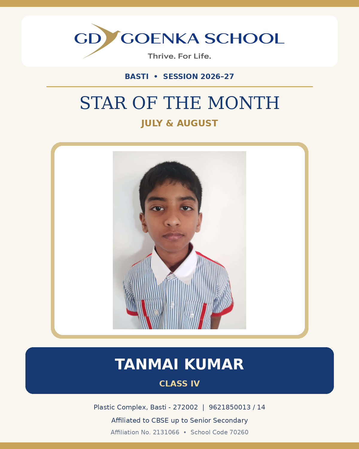Star of the Month