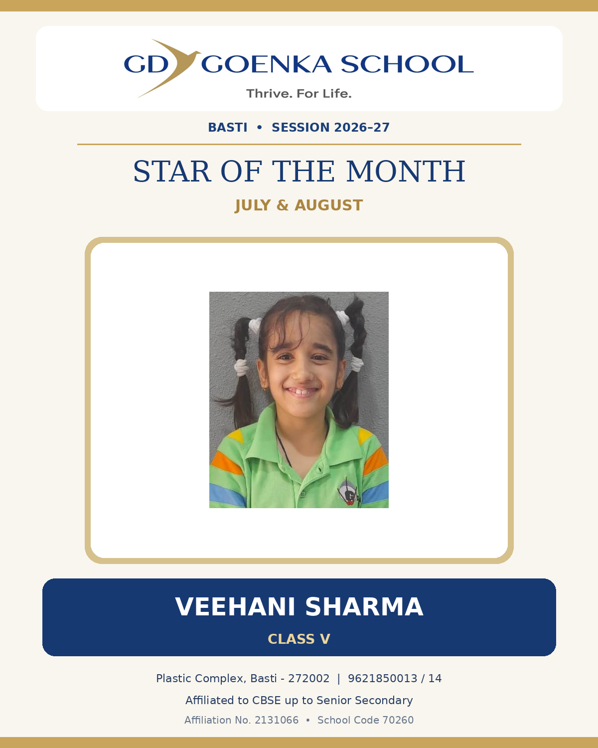 Star of the Month