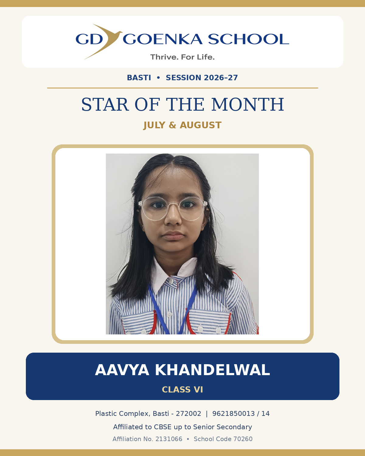 Star of the Month