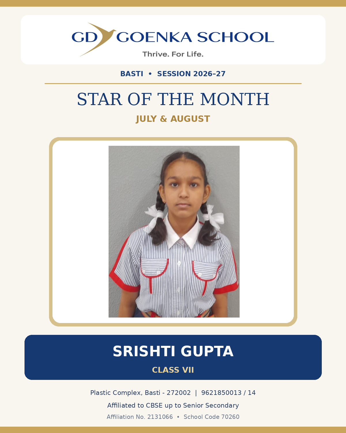 Star of the Month