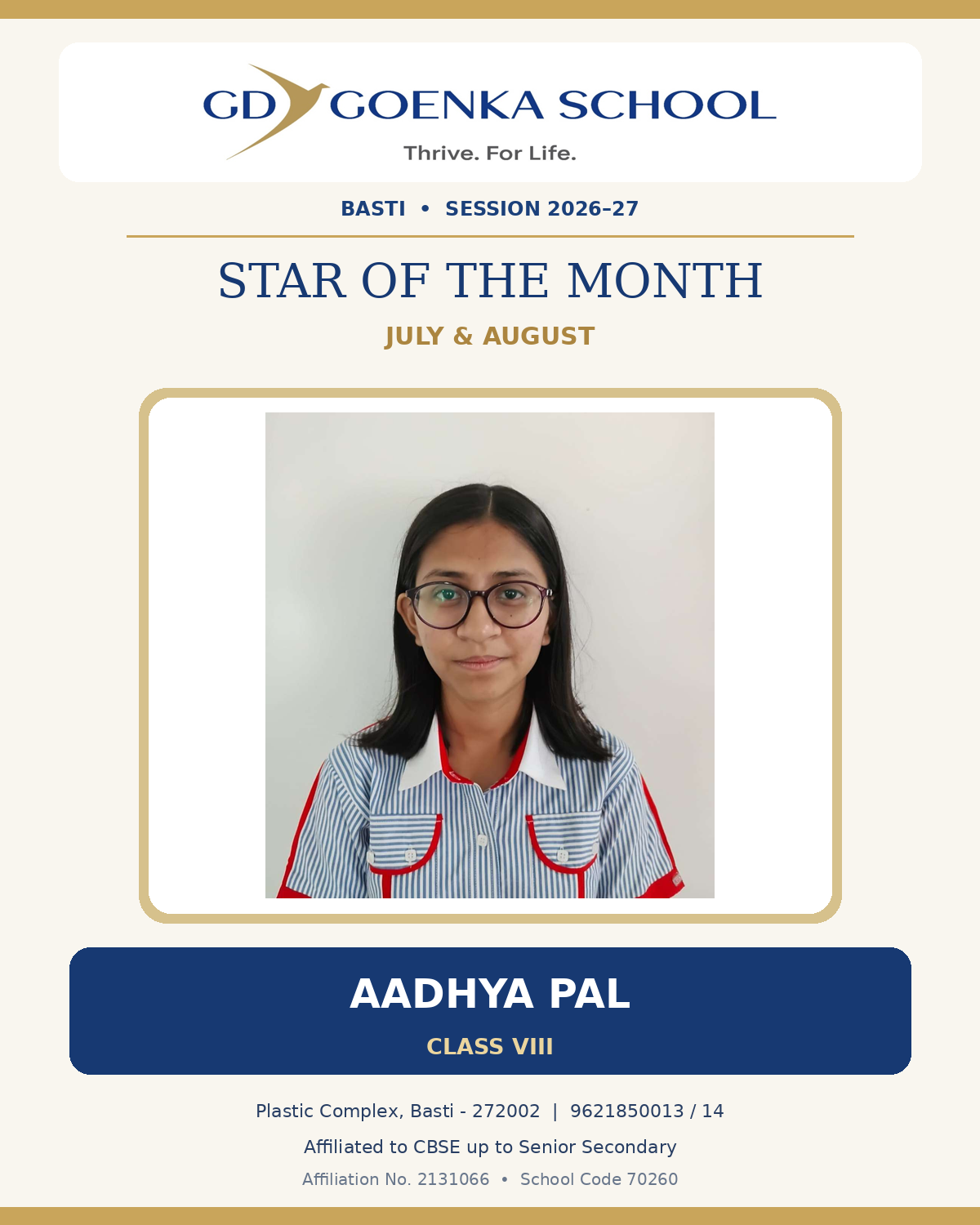 Star of the Month