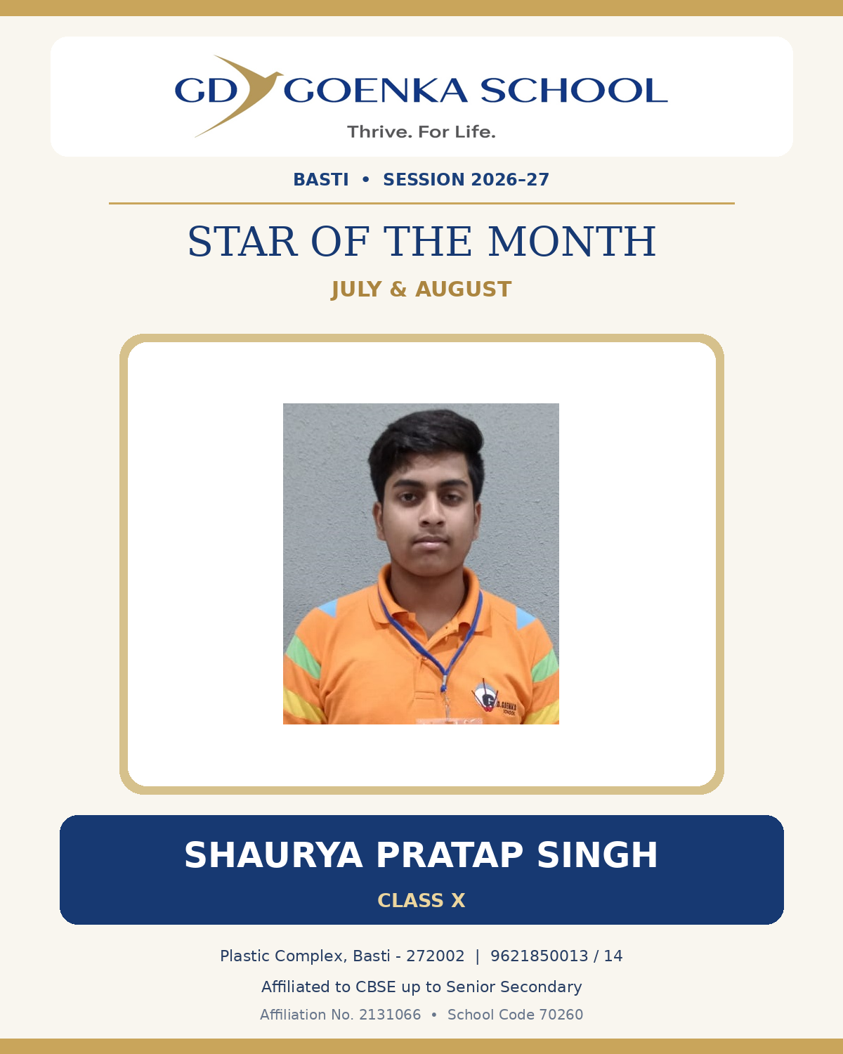 Star of the Month