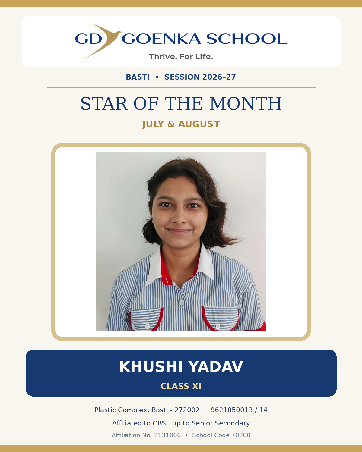 Star of the Month